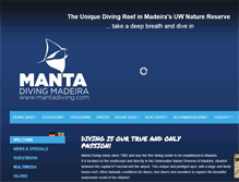 Tablet Screenshot of mantadiving.com
